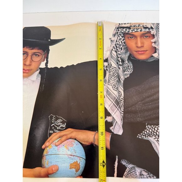 Vintage 1986 Colors of Benetton Jewish Boy 2 Page Cut Advertisement Print Ad - Picture 2 of 3